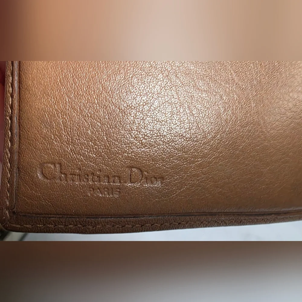 Vintage Christian Dior Honeycomb Monogram Men's Bifold Wallet - Picture 6 of 11